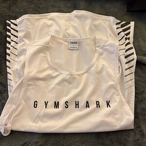 White gymshark tank top